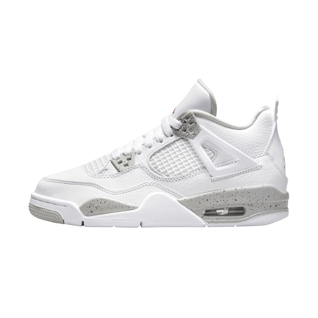 Air Jordan 4 Retro GS 'White Oreo'- Streetwear Fashion - helmiss.com