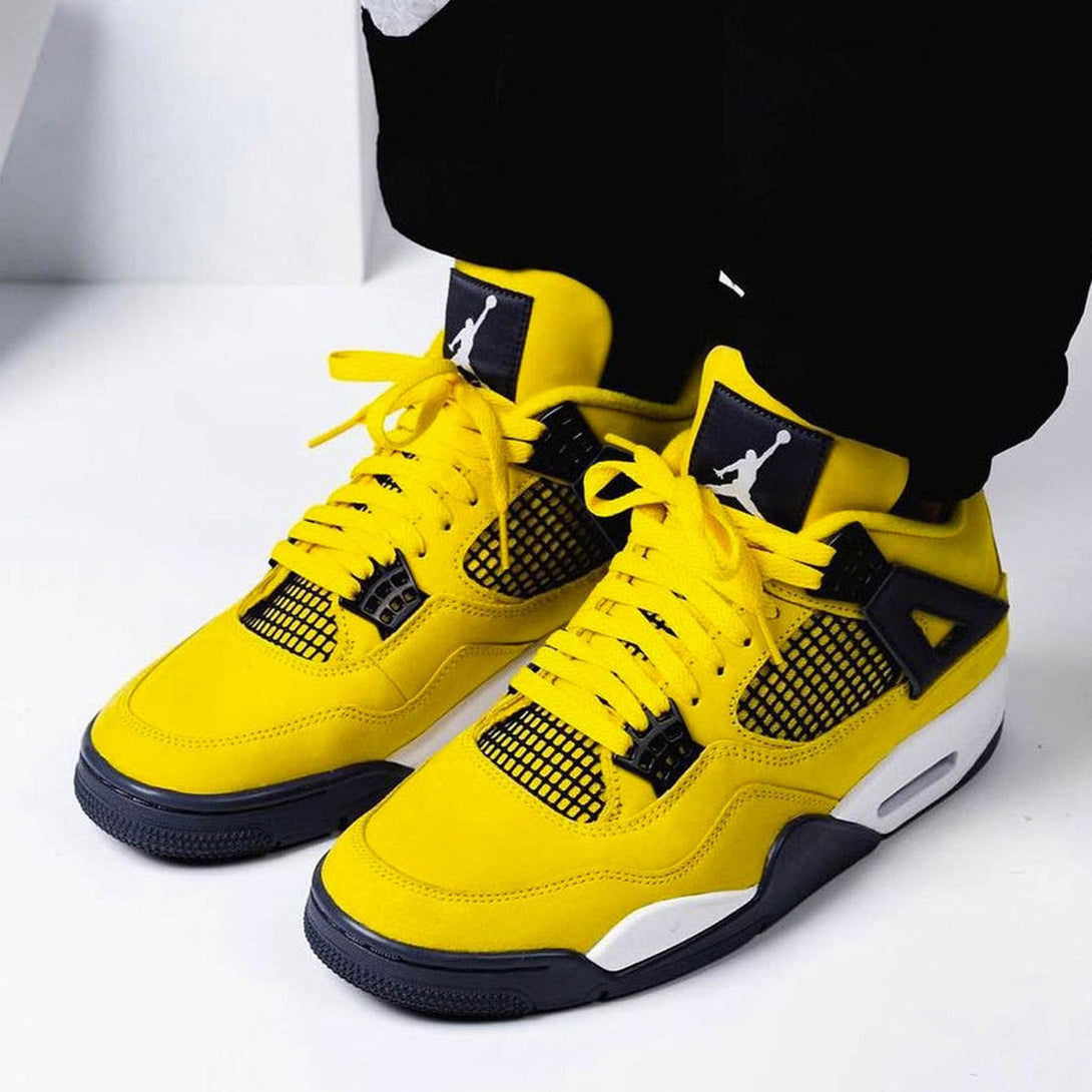 Air Jordan 4 Retro 'Lightning' 2021- Streetwear Fashion - helmiss.com