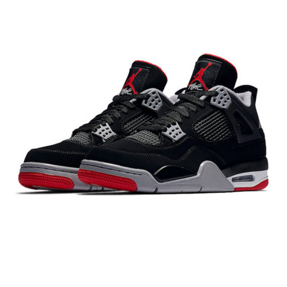 Air Jordan 4 Retro OG 'Bred' 2019- Streetwear Fashion - helmiss.com