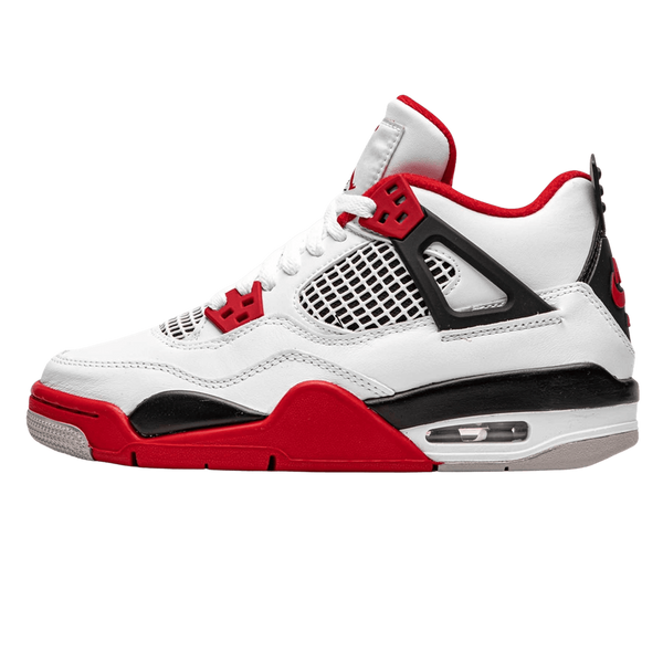 Air Jordan 4 Retro OG GS 'Fire Red' 2020- Streetwear Fashion - helmiss.com