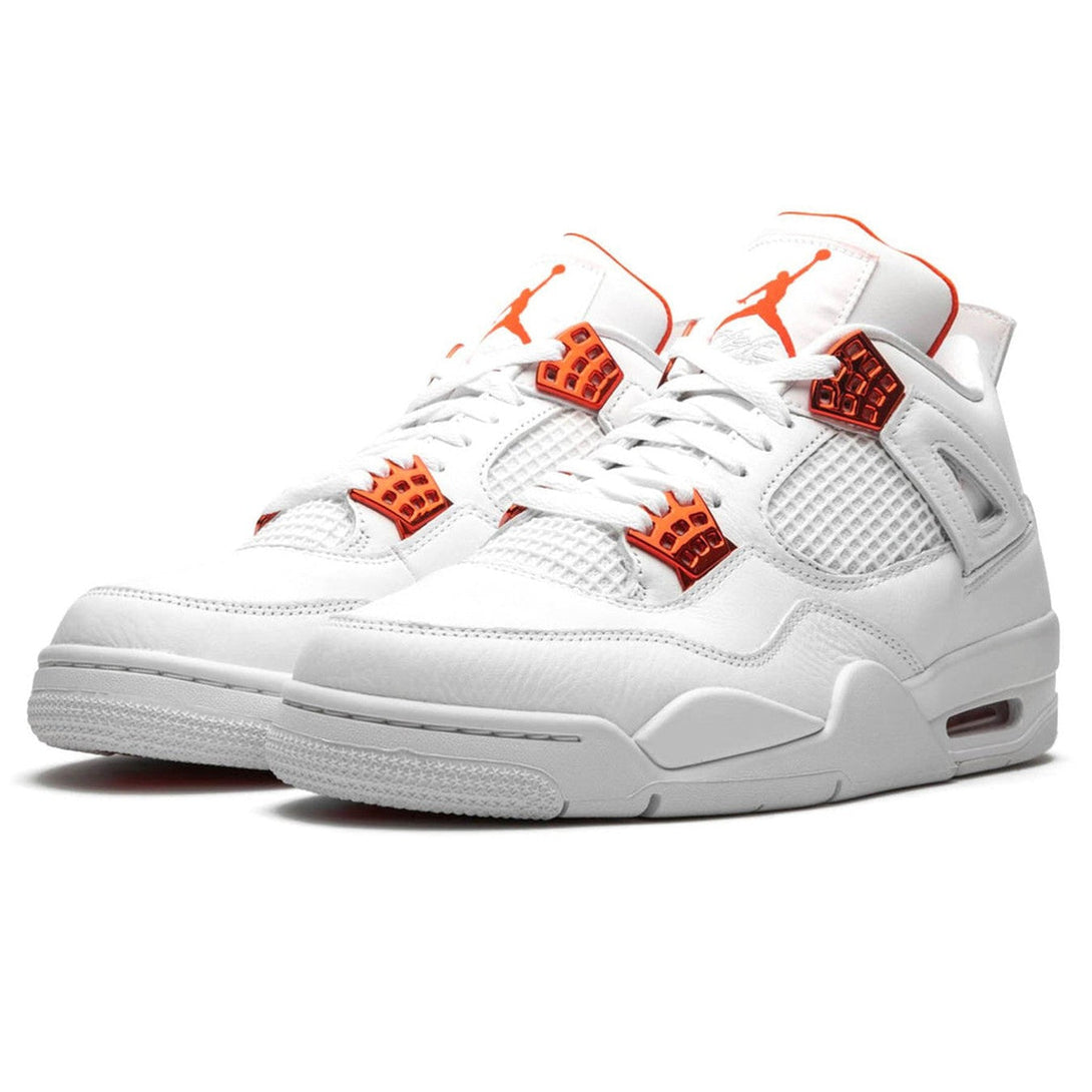 Air Jordan 4 Retro 'Orange Metallic'- Streetwear Fashion - helmiss.com