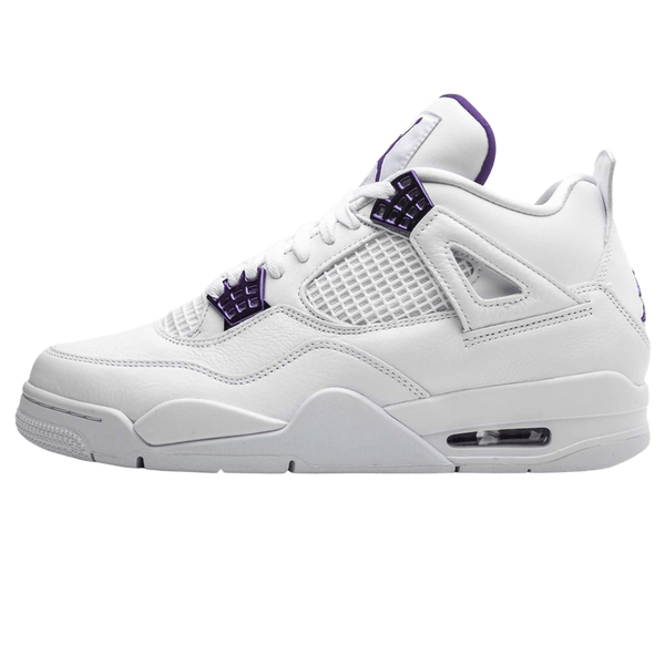 Air Jordan 4 Retro 'Purple Metallic'- Streetwear Fashion - helmiss.com