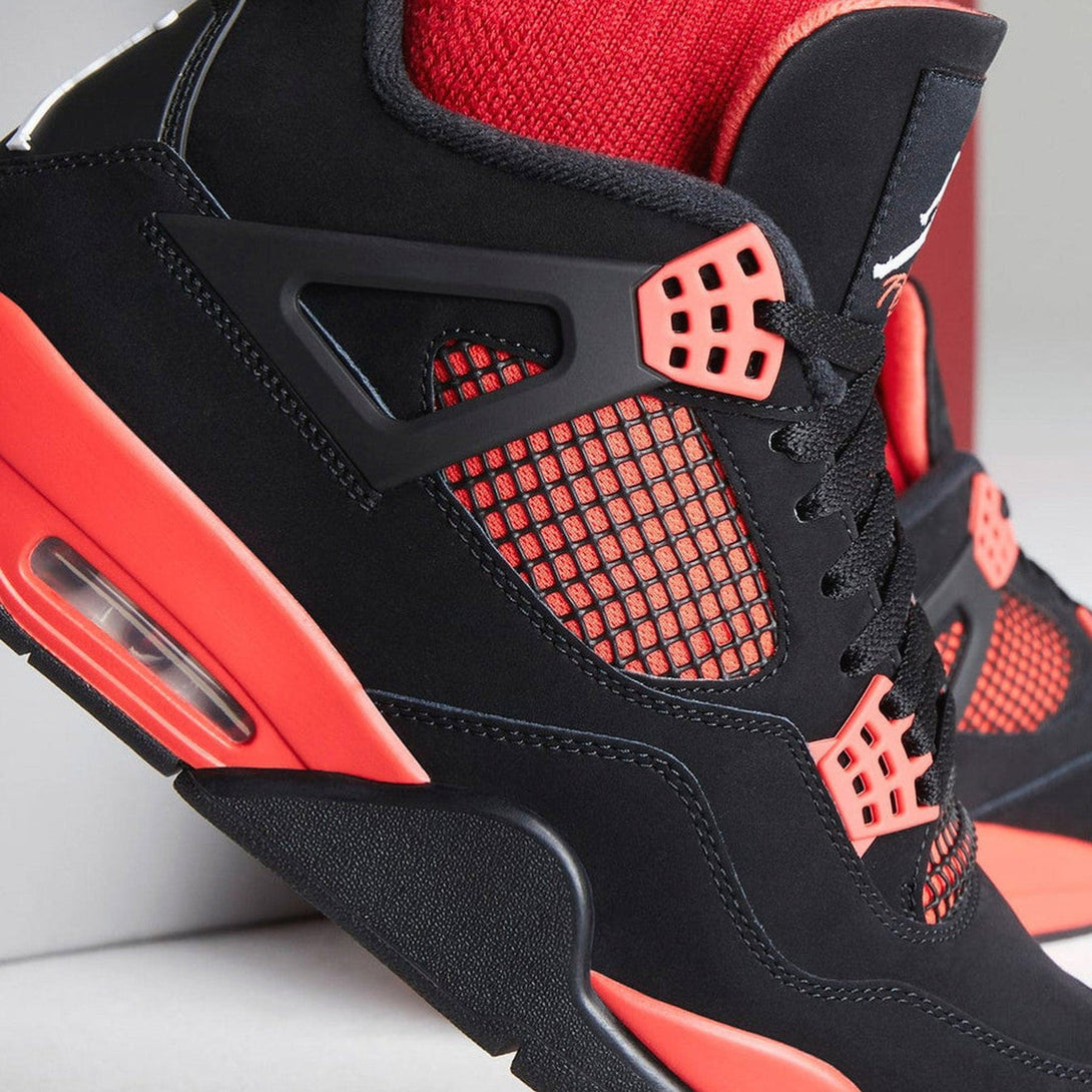 Air Jordan 4 Retro 'Red Thunder'- Streetwear Fashion - helmiss.com