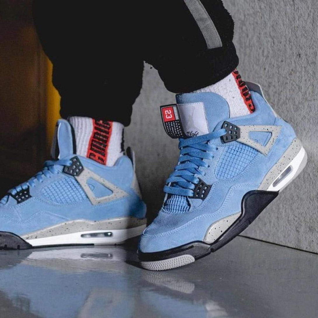 Air Jordan 4 Retro 'University Blue'- Streetwear Fashion - helmiss.com