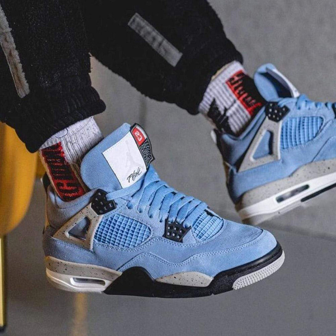 Air Jordan 4 Retro 'University Blue'- Streetwear Fashion - helmiss.com