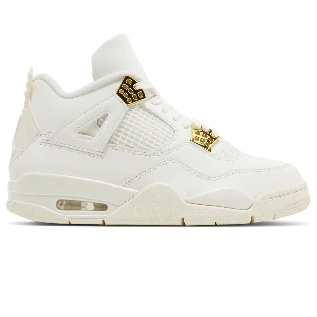 Air Jordan 4 Retro Wmns 'Metallic Gold'- Streetwear Fashion - helmiss.com