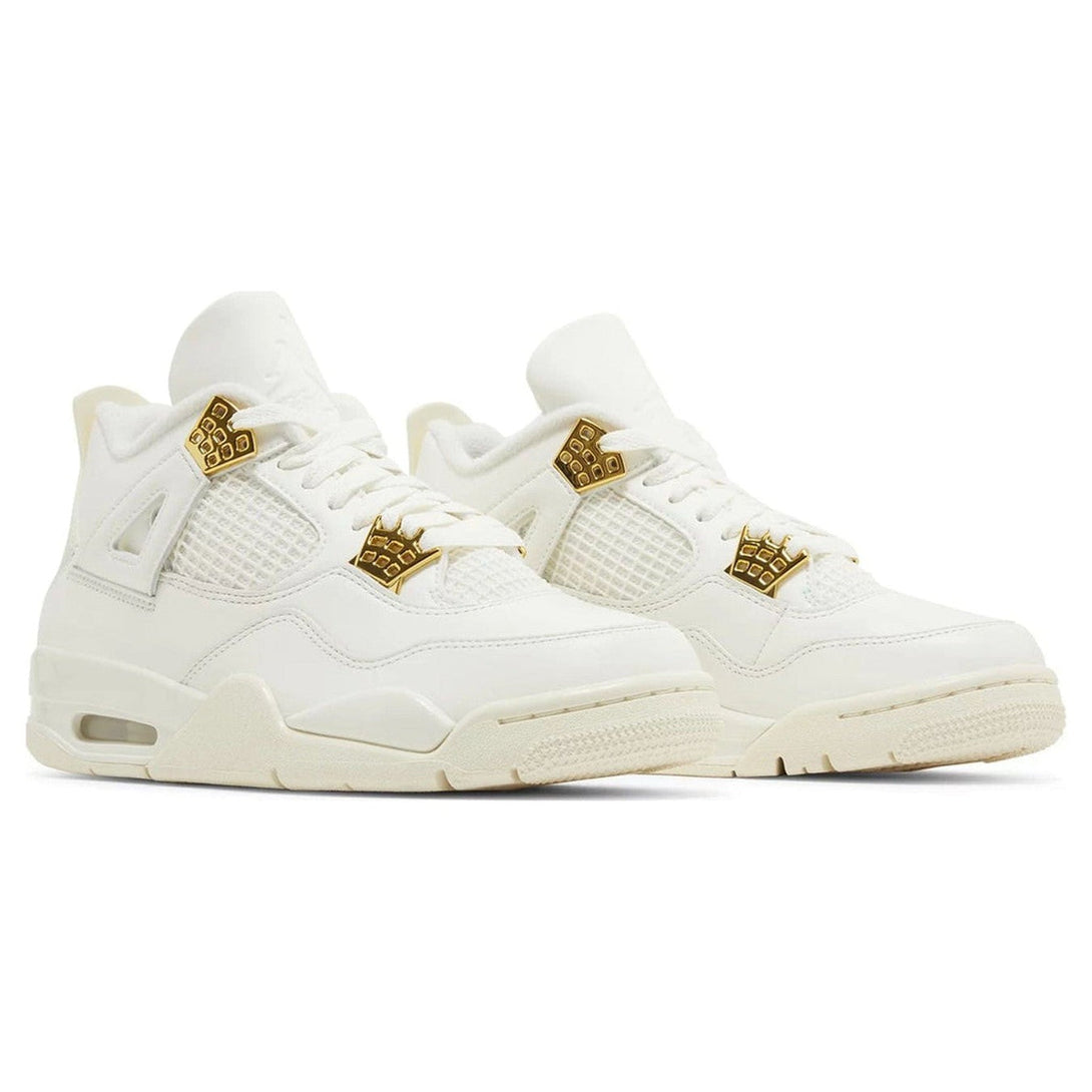 Air Jordan 4 Retro Wmns 'Metallic Gold'- Streetwear Fashion - helmiss.com