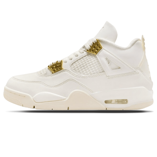 Air Jordan 4 Retro Wmns 'Metallic Gold'- Streetwear Fashion - helmiss.com