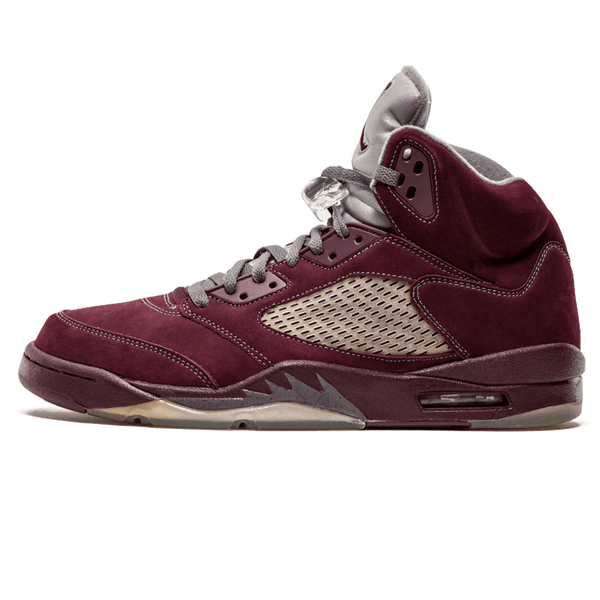 Air Jordan 5 Retro LS 'Burgundy'- Streetwear Fashion - helmiss.com