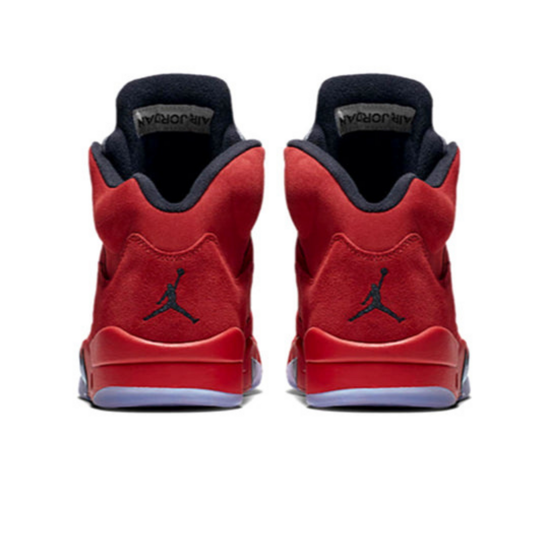 Air Jordan 5 Retro 'Red Suede'- Streetwear Fashion - helmiss.com