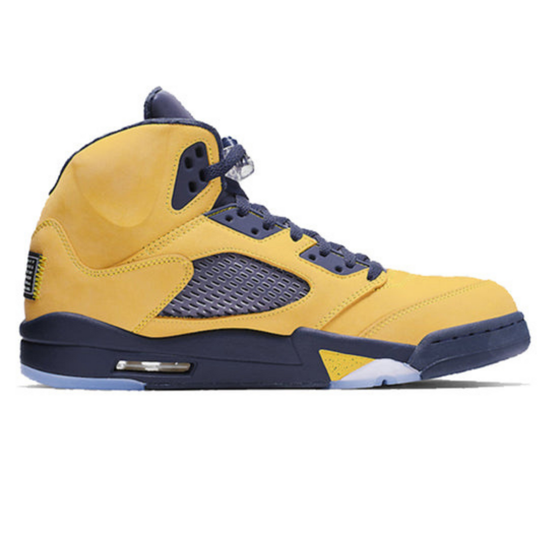 Air Jordan 5 Retro SP 'Michigan'- Streetwear Fashion - helmiss.com