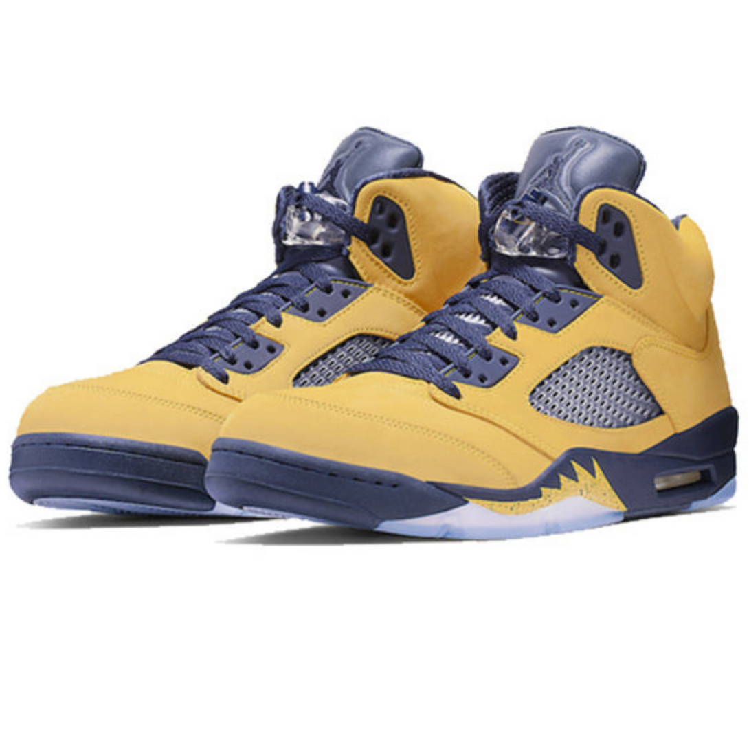 Air Jordan 5 Retro SP 'Michigan'- Streetwear Fashion - helmiss.com