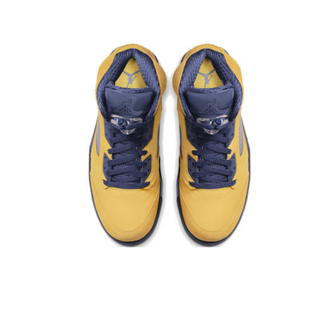 Air Jordan 5 Retro SP 'Michigan'- Streetwear Fashion - helmiss.com