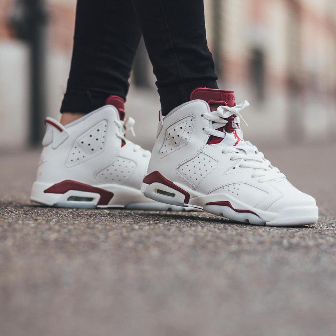 Air Jordan 6 Retro Maroon- Streetwear Fashion - helmiss.com