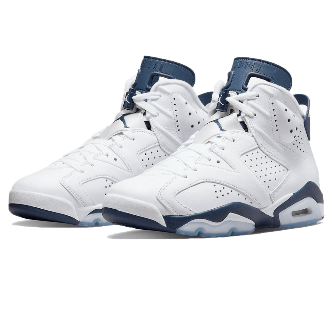 Air Jordan 6 Retro 'Midnight Navy' 2022- Streetwear Fashion - helmiss.com