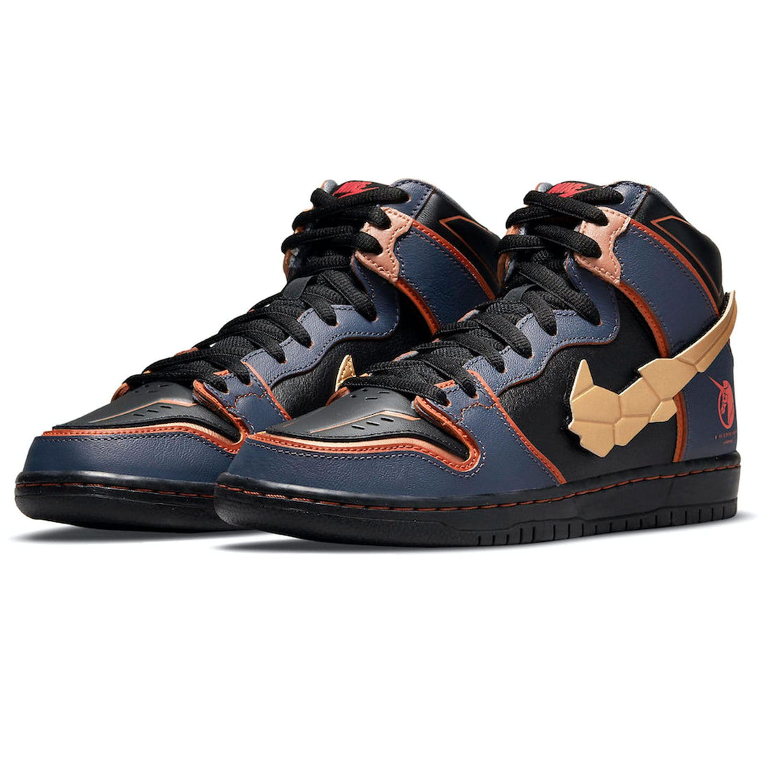 Gundam x Nike Dunk High SB 'Project Unicorn - Banshee Norn'- Streetwear Fashion - helmiss.com