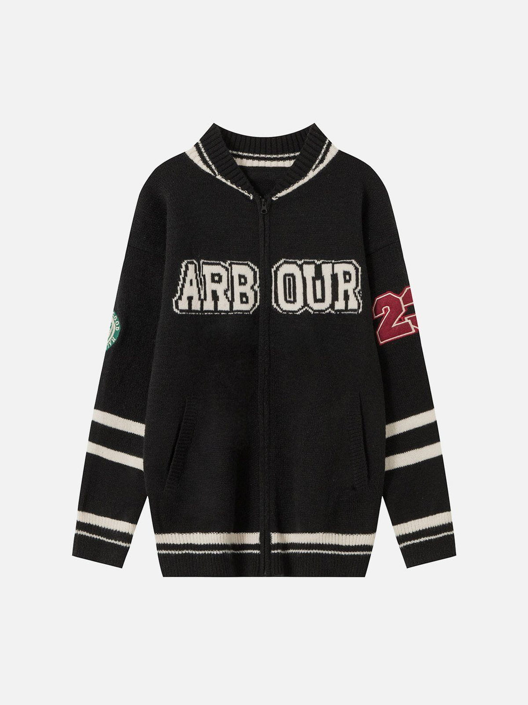 Helmiss - ARBOUR Embroidery Cardigan- Streetwear Fashion - helmiss.com