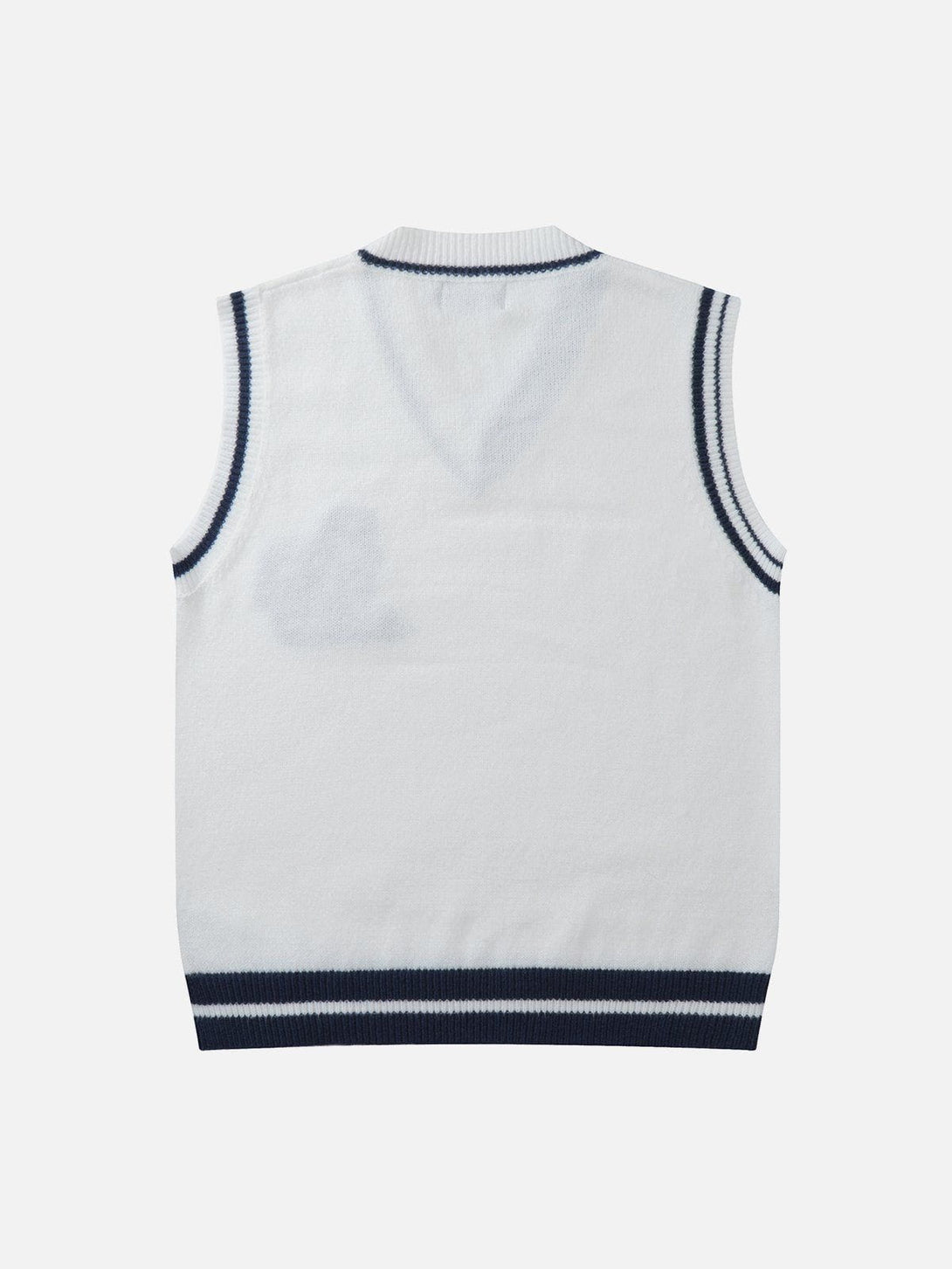 Helmiss - "AS" Jacquard Sweater Vest- Streetwear Fashion - helmiss.com