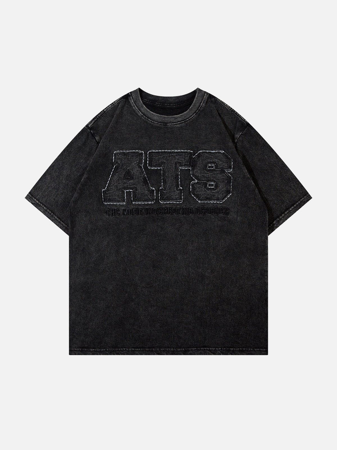 Helmiss - ATS Letter Patchwork Tee- Streetwear Fashion - helmiss.com