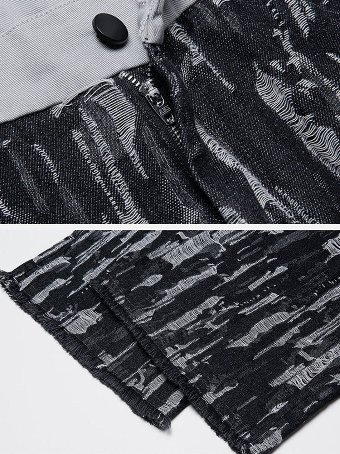 Helmiss - All-over Print Jeans- Streetwear Fashion - helmiss.com