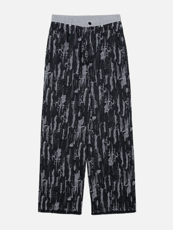 Helmiss - All-over Print Jeans- Streetwear Fashion - helmiss.com