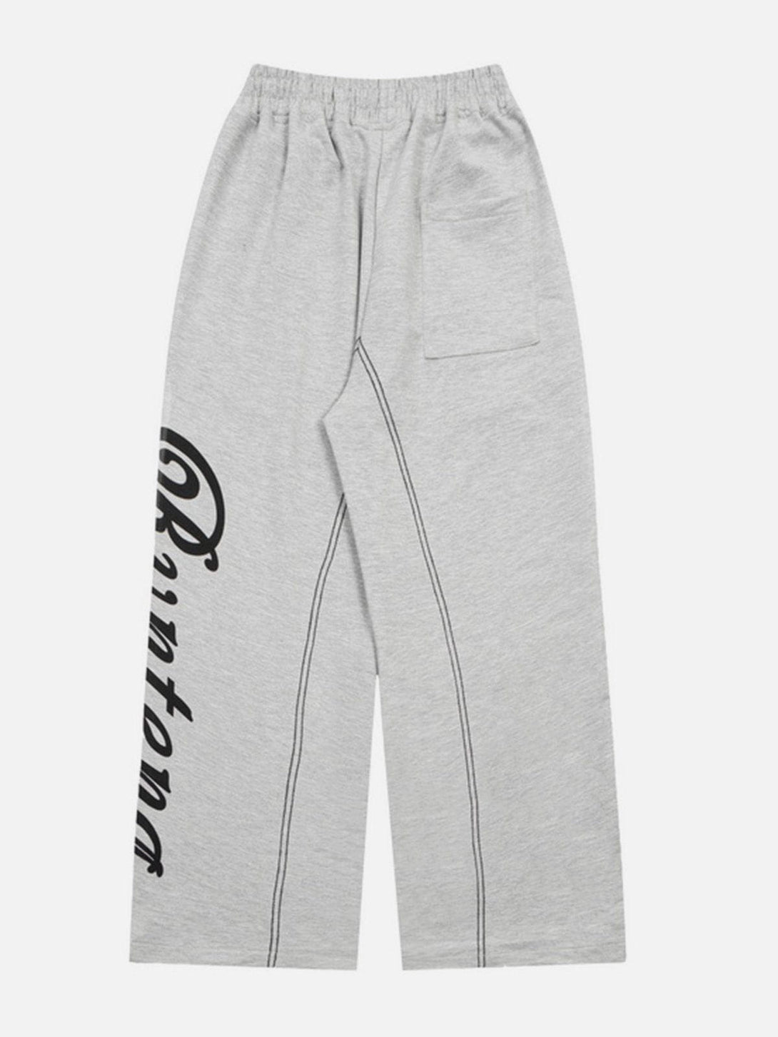 Helmiss - Alphabet Print Sweatpants- Streetwear Fashion - helmiss.com