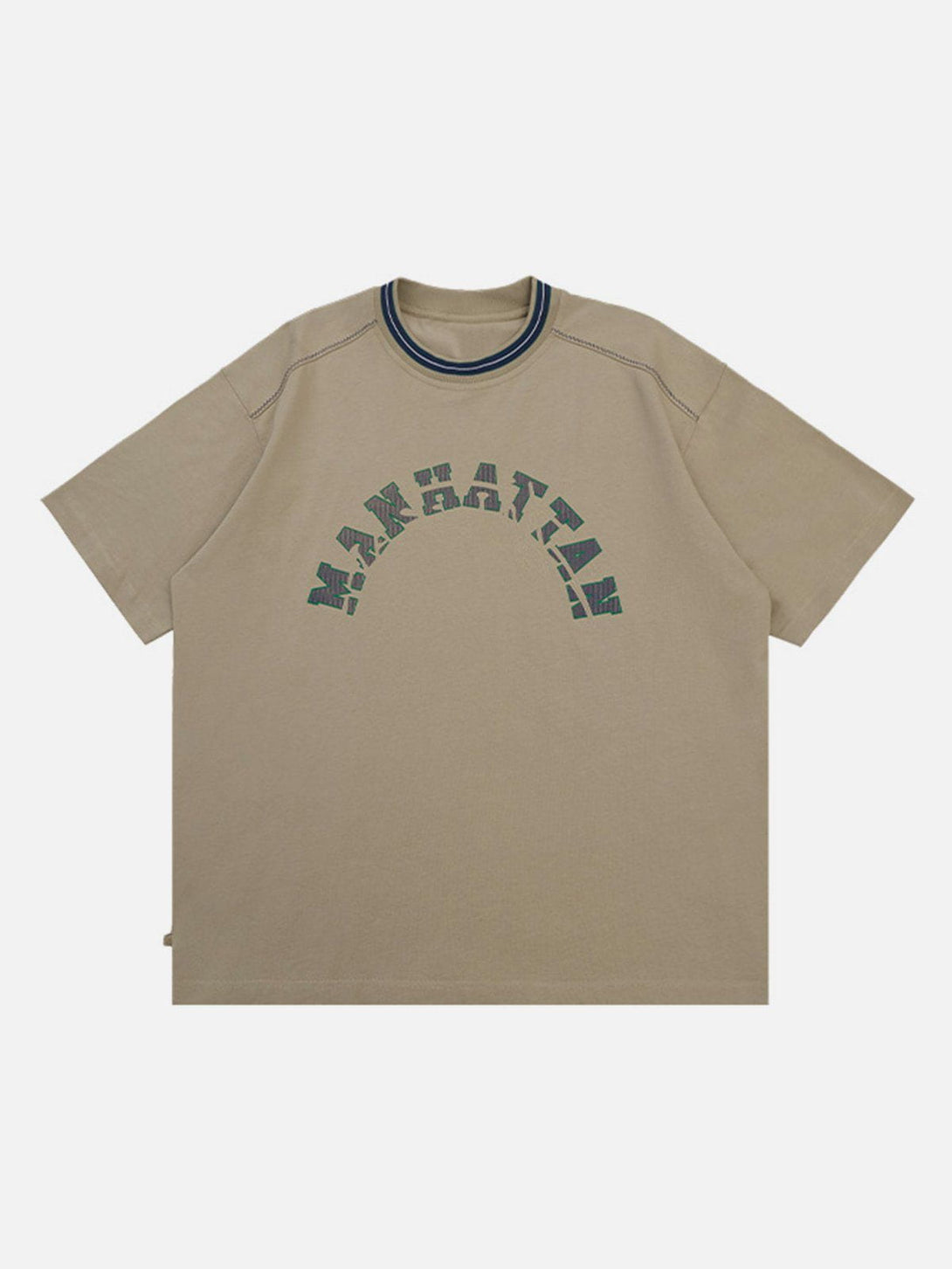 Helmiss - Alphabet Print Tee- Streetwear Fashion - helmiss.com