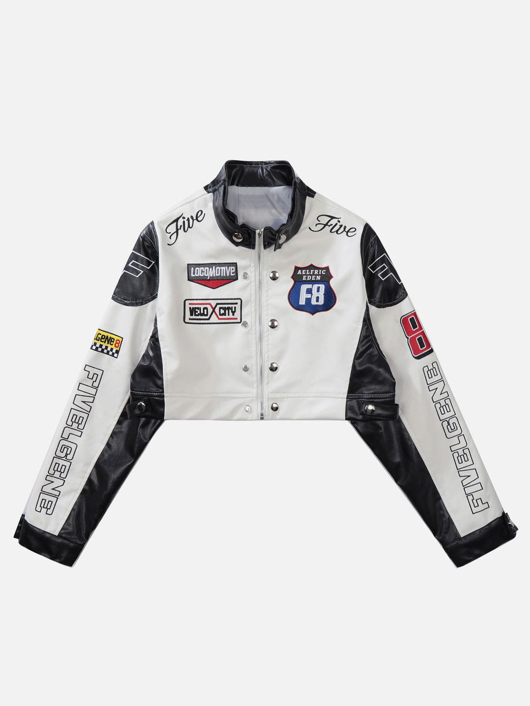 Helmiss - Ambition Motorcycle Crop Jacket- Streetwear Fashion - helmiss.com