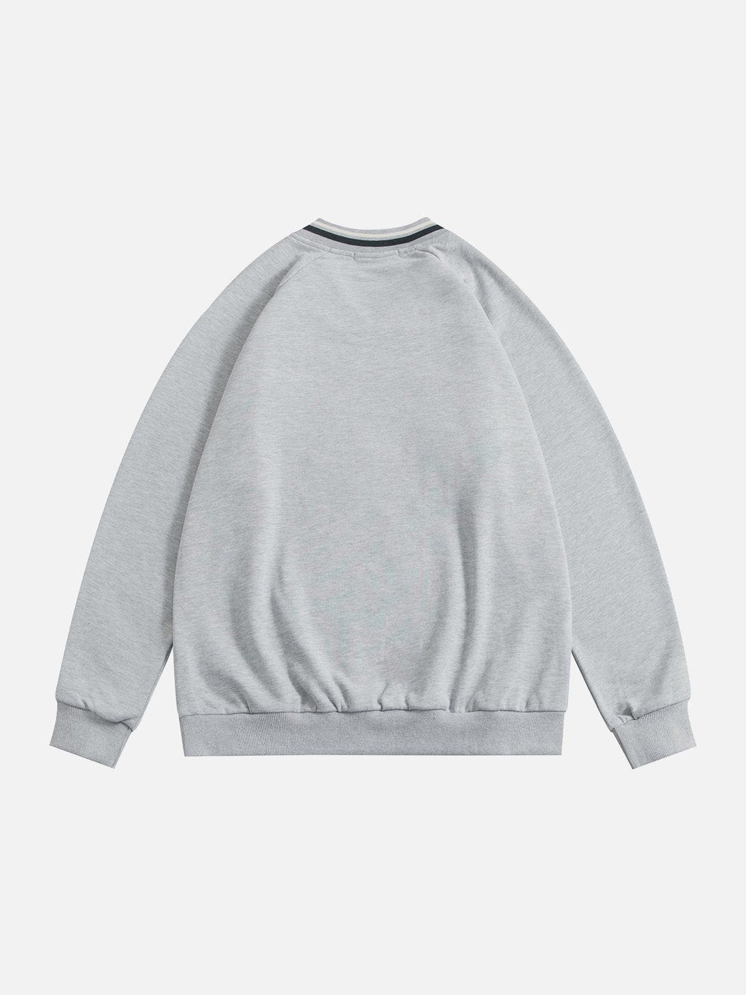 Helmiss - Applique Embroidered Letters Sweatshirt- Streetwear Fashion - helmiss.com