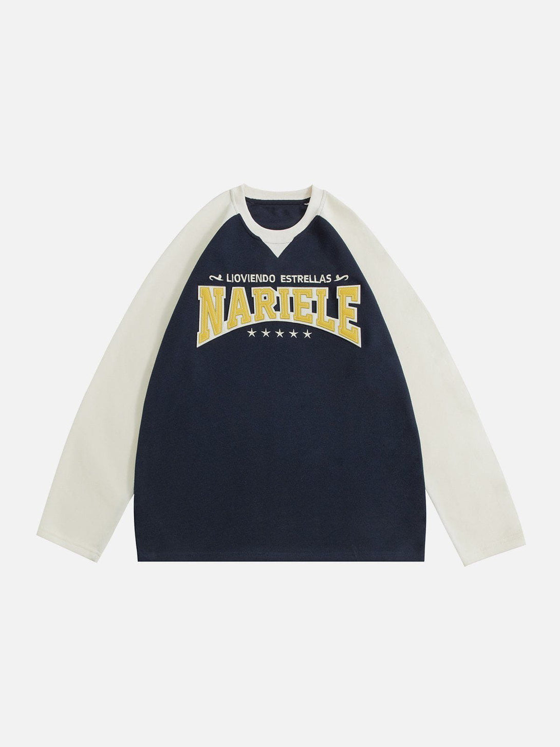 Helmiss - Applique Embroidery Letters Sweatshirt- Streetwear Fashion - helmiss.com