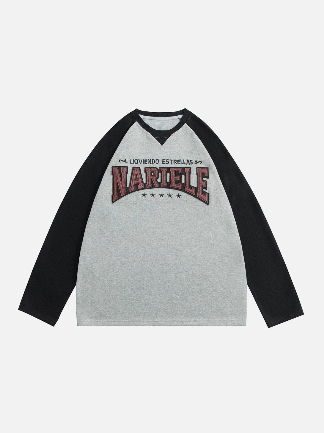 Helmiss - Applique Embroidery Letters Sweatshirt- Streetwear Fashion - helmiss.com