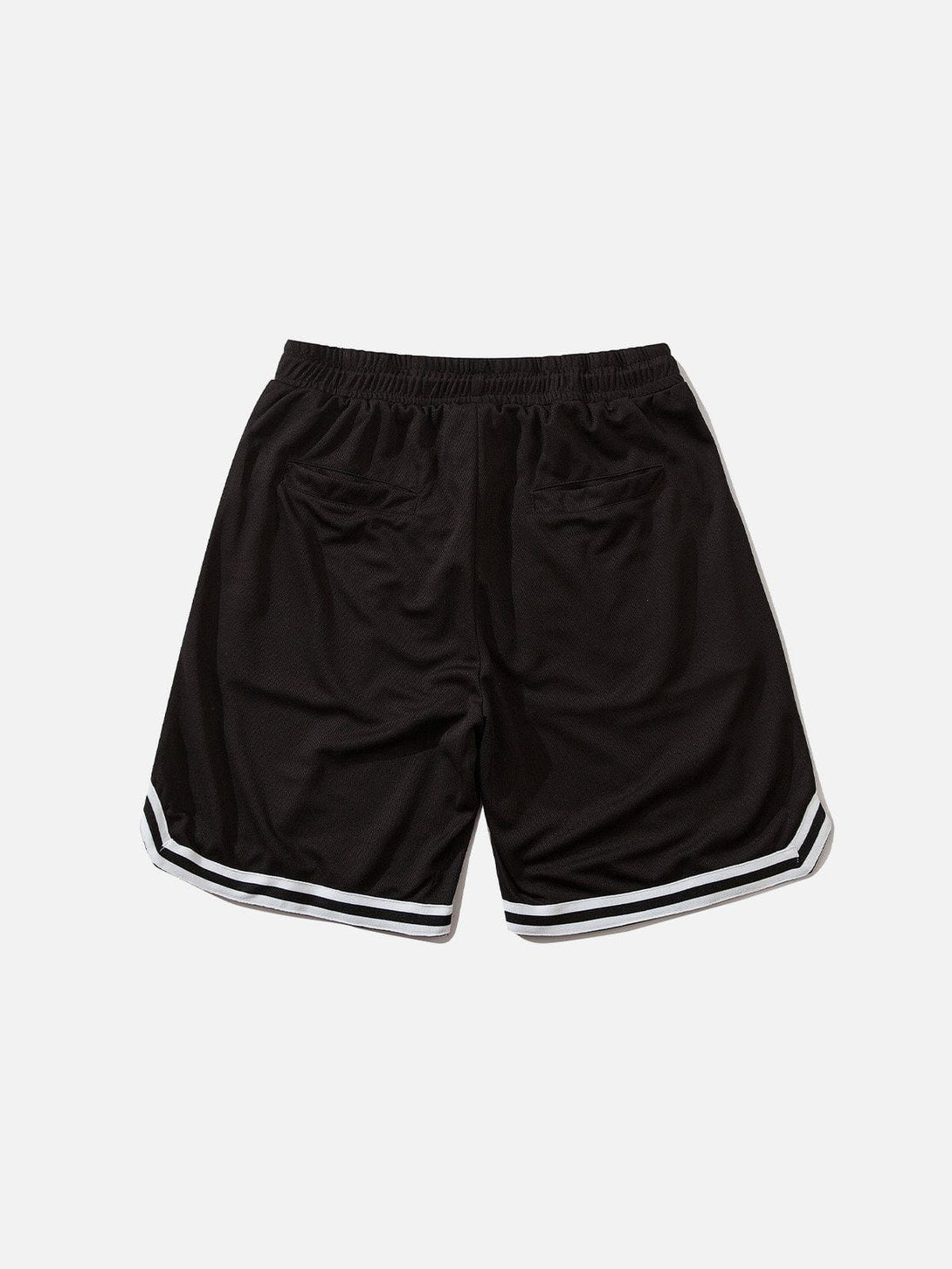 Helmiss - Applique Embroidery Stripes Shorts- Streetwear Fashion - helmiss.com