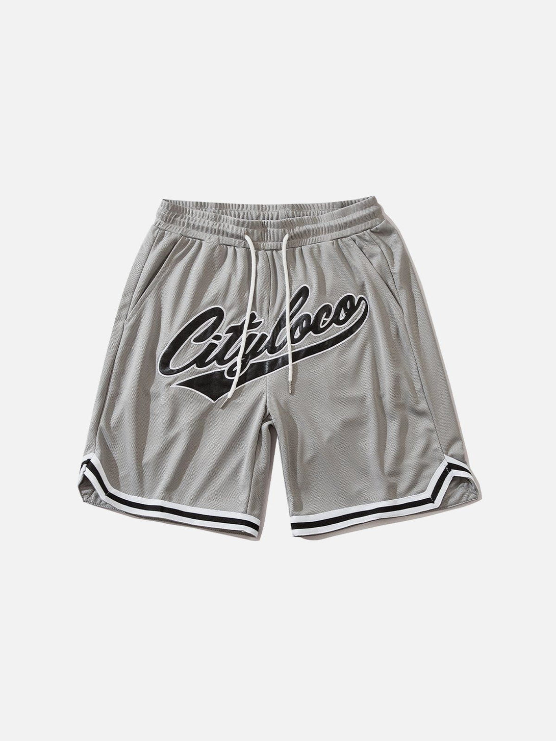 Helmiss - Applique Embroidery Stripes Shorts- Streetwear Fashion - helmiss.com