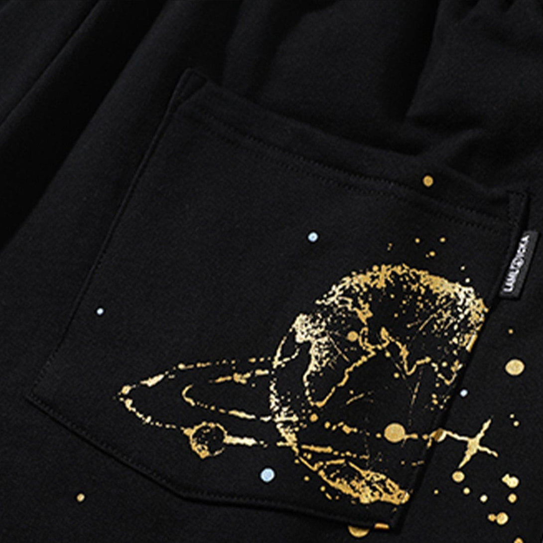 Helmiss - Astronaut Bear Print Pants- Streetwear Fashion - helmiss.com