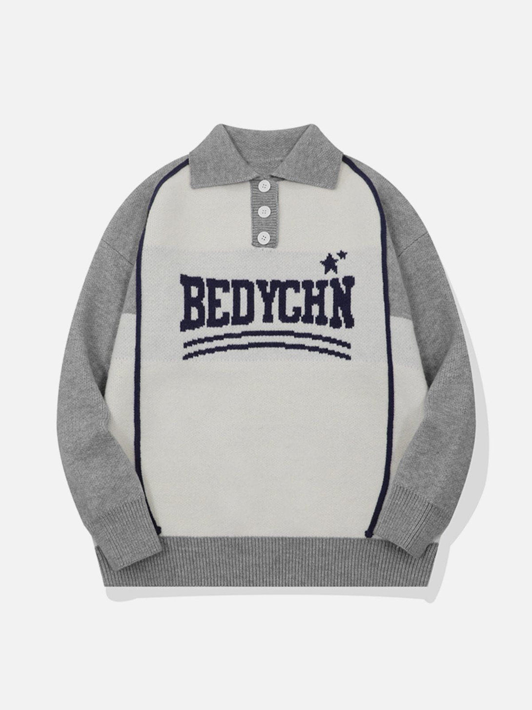 Helmiss - BEDYGHN Embroidery Sweater- Streetwear Fashion - helmiss.com