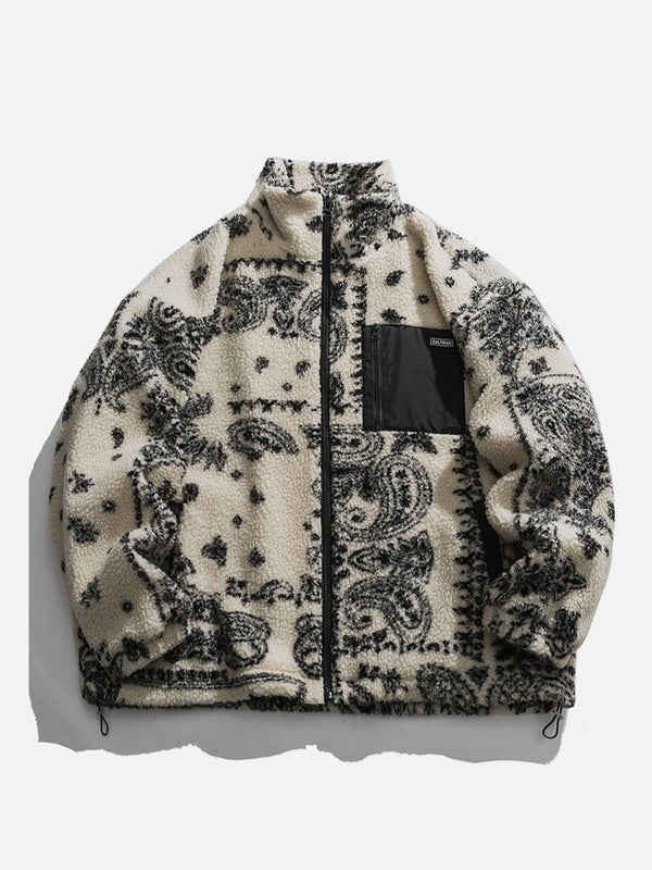 Helmiss - Bandana Sherpa Coat- Streetwear Fashion - helmiss.com