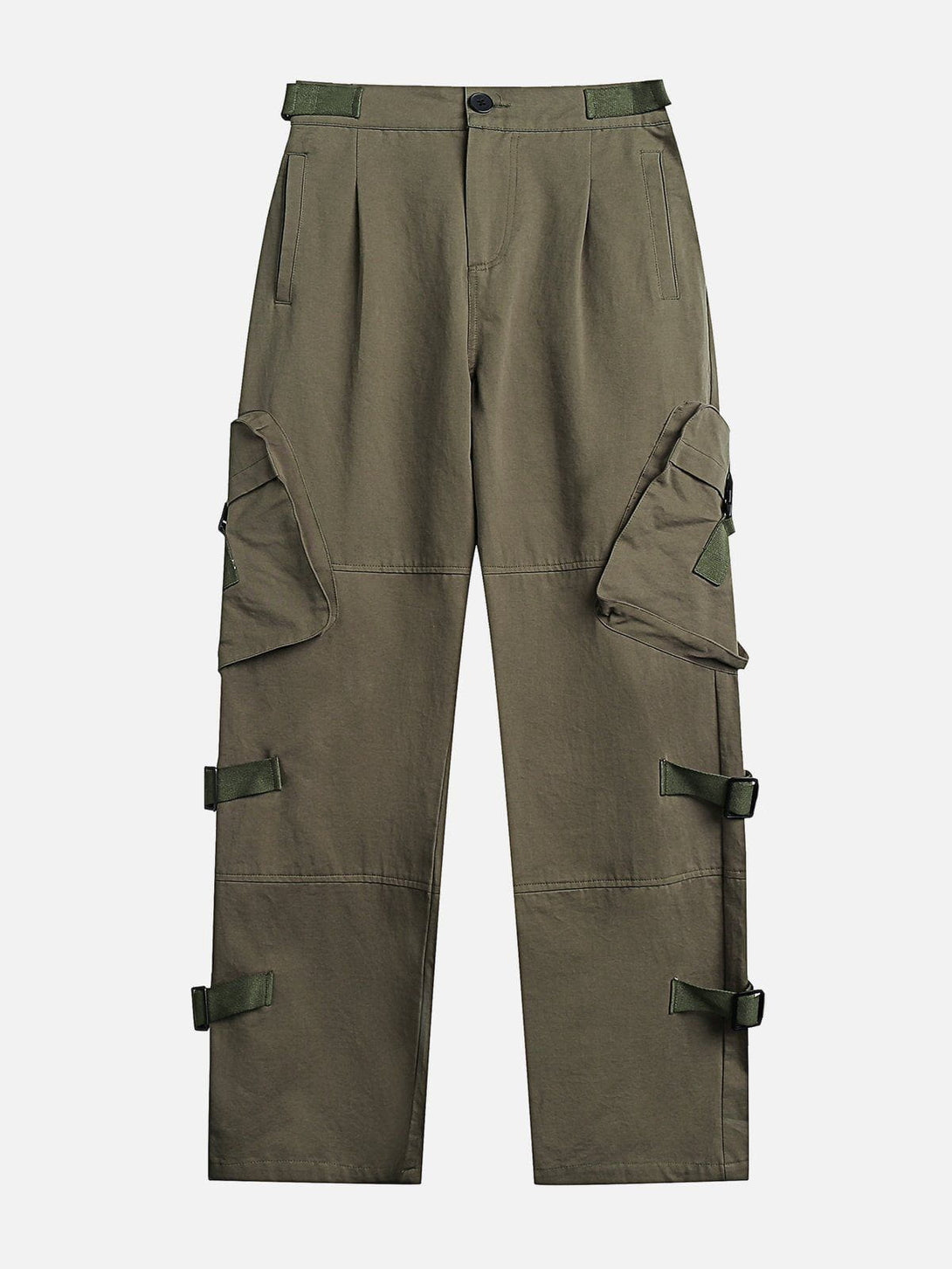 Helmiss - Beveled Large Pocket Cargo Pants- Streetwear Fashion - helmiss.com