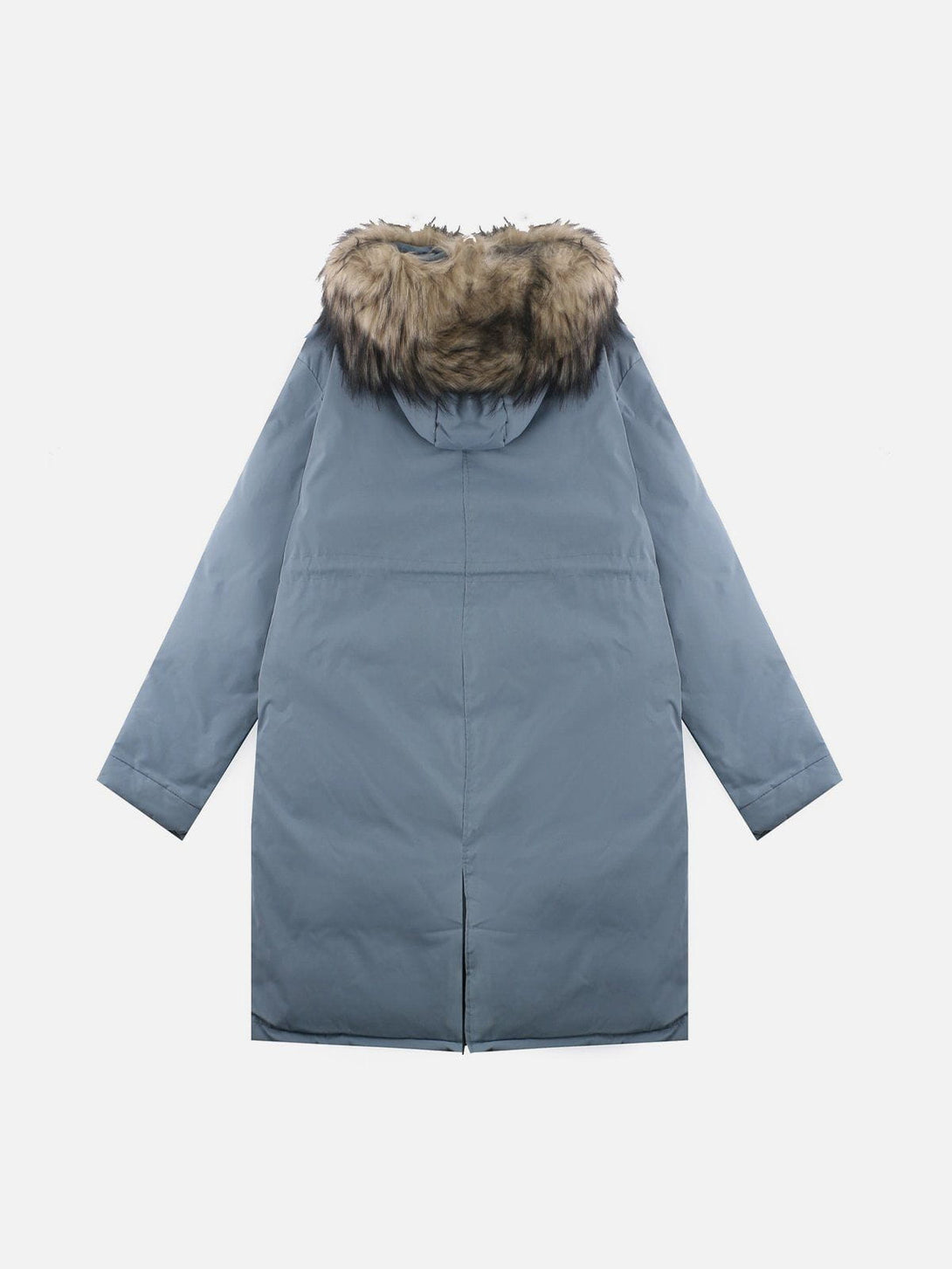 Helmiss - Big Hat Solid Color Extended Winter Coat- Streetwear Fashion - helmiss.com