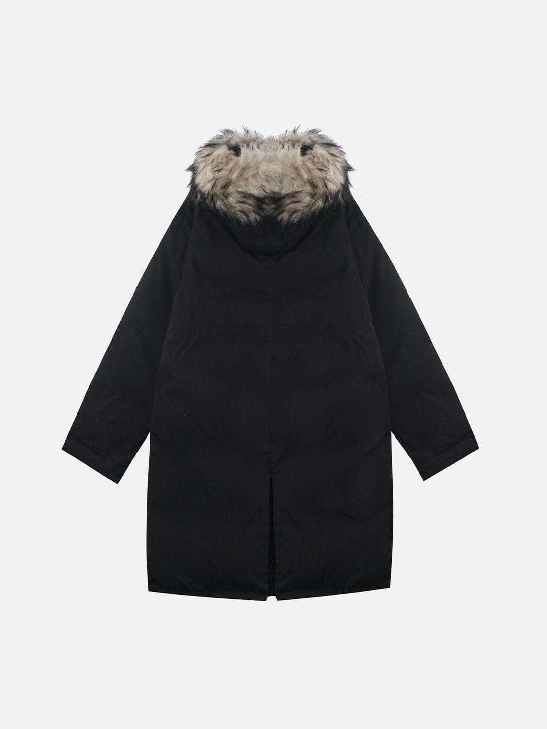 Helmiss - Big Hat Solid Color Extended Winter Coat- Streetwear Fashion - helmiss.com