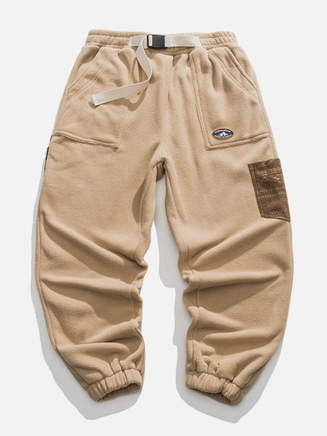 Helmiss - Bound Feet Embroidered Patch Pants- Streetwear Fashion - helmiss.com