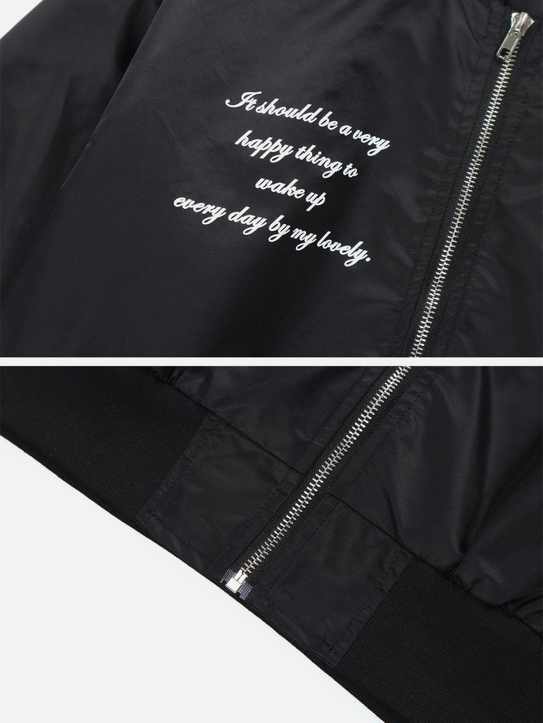 Helmiss - Bow Graphic Print Anorak- Streetwear Fashion - helmiss.com