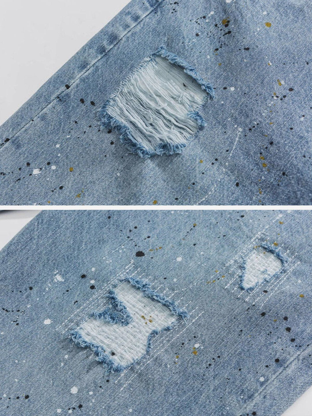 Helmiss - Broken Holes Jeans- Streetwear Fashion - helmiss.com