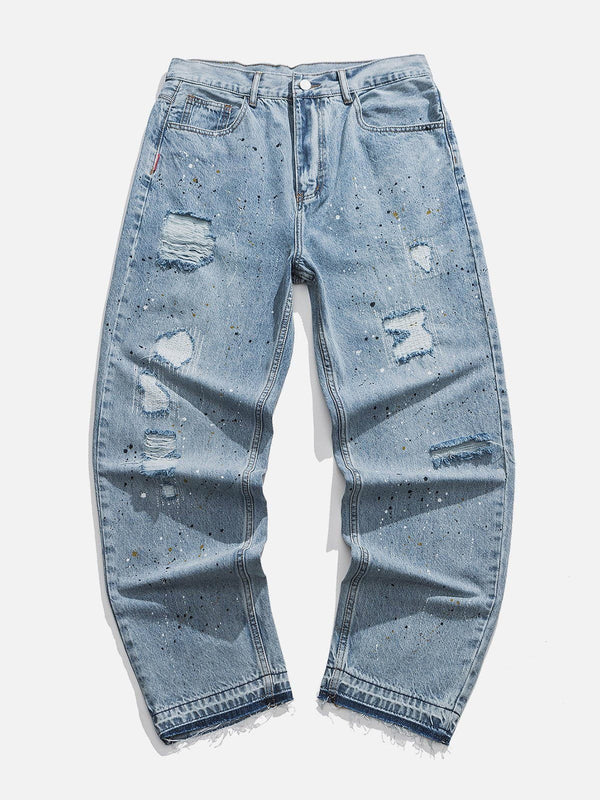 Helmiss - Broken Holes Jeans- Streetwear Fashion - helmiss.com