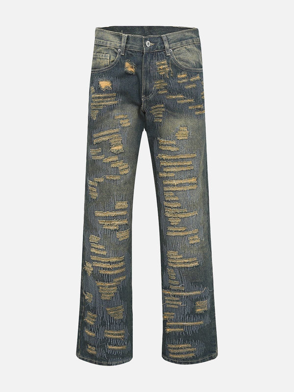 Helmiss - Broken Holes Jeans- Streetwear Fashion - helmiss.com