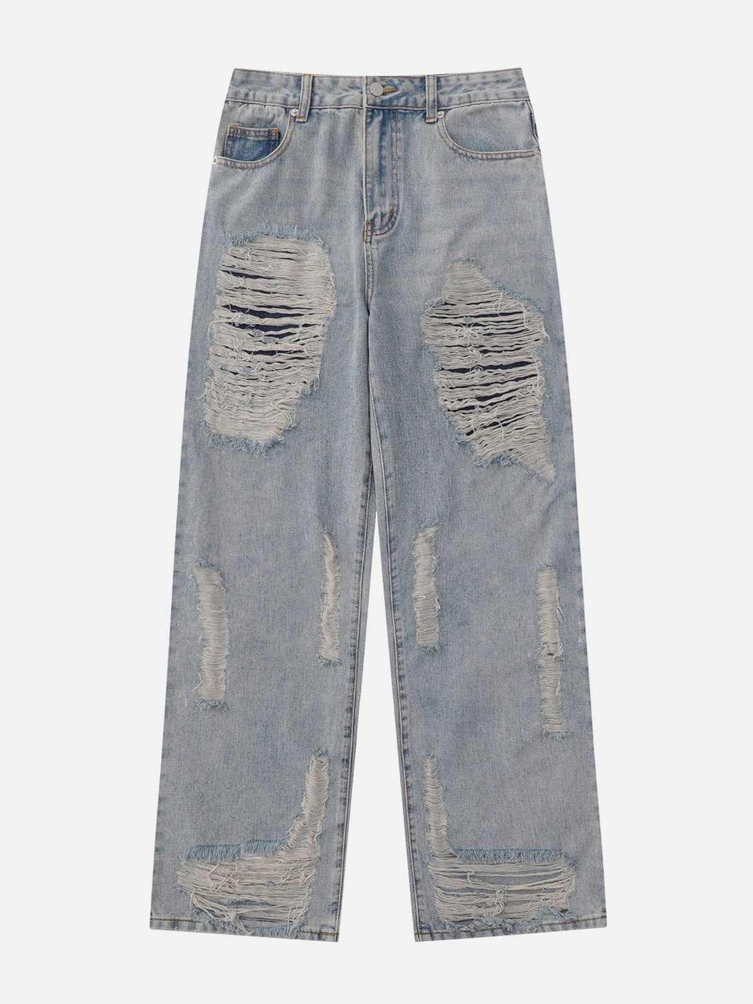 Helmiss - Broken Holes Jeans- Streetwear Fashion - helmiss.com