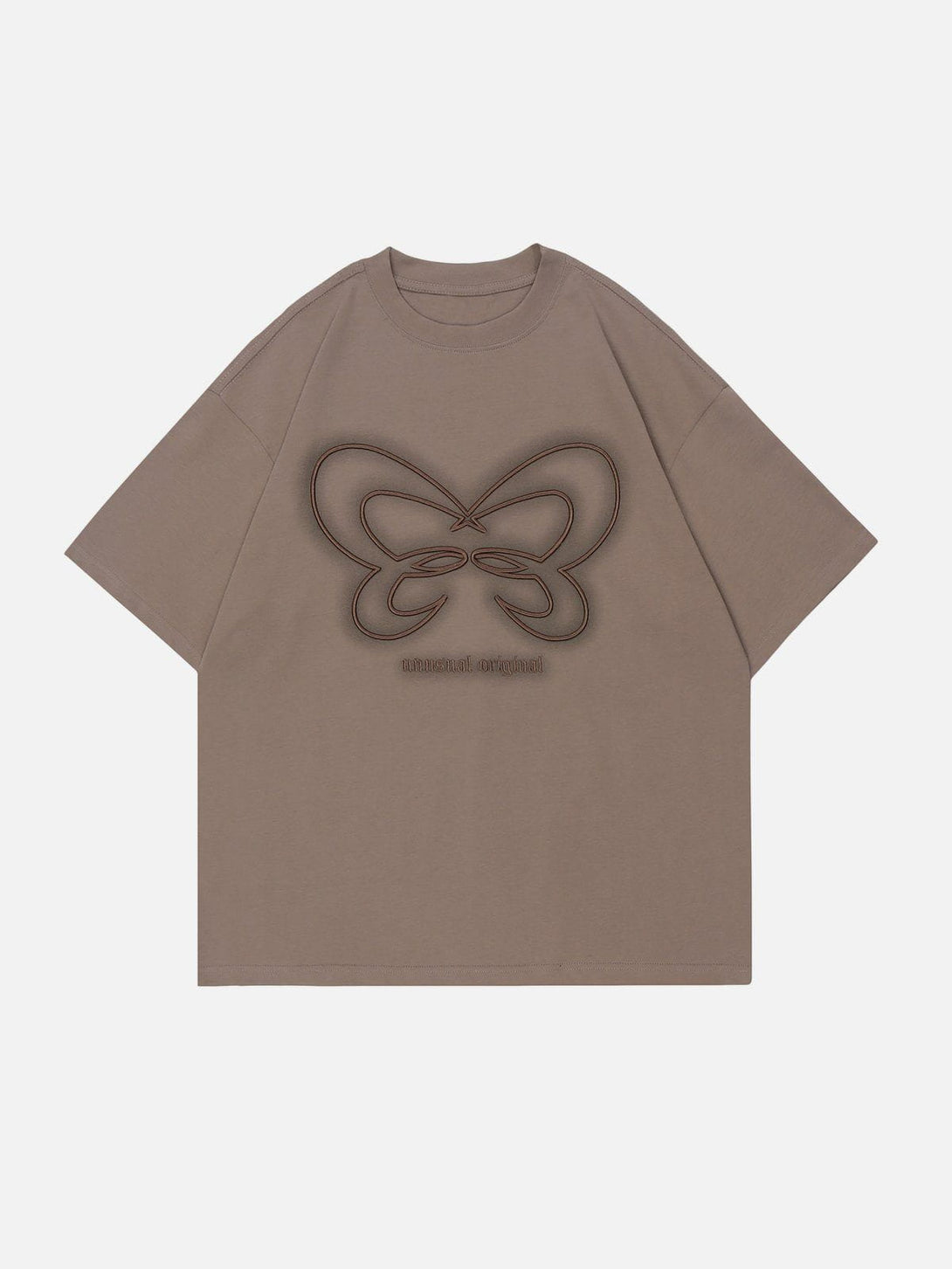 Helmiss - Butterfly Embroidery Tee- Streetwear Fashion - helmiss.com