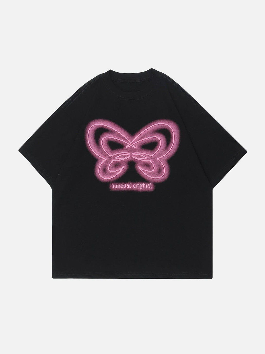 Helmiss - Butterfly Embroidery Tee- Streetwear Fashion - helmiss.com