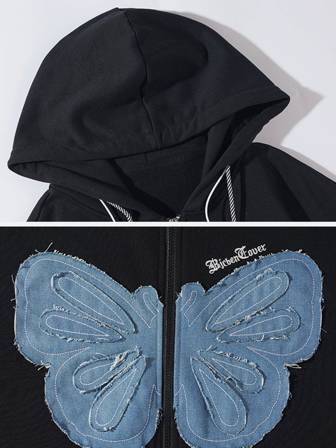 Helmiss - Butterfly Graphic Hoodie- Streetwear Fashion - helmiss.com