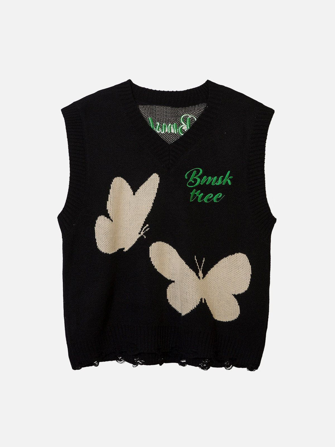 Helmiss - Butterfly Sweater Vest- Streetwear Fashion - helmiss.com