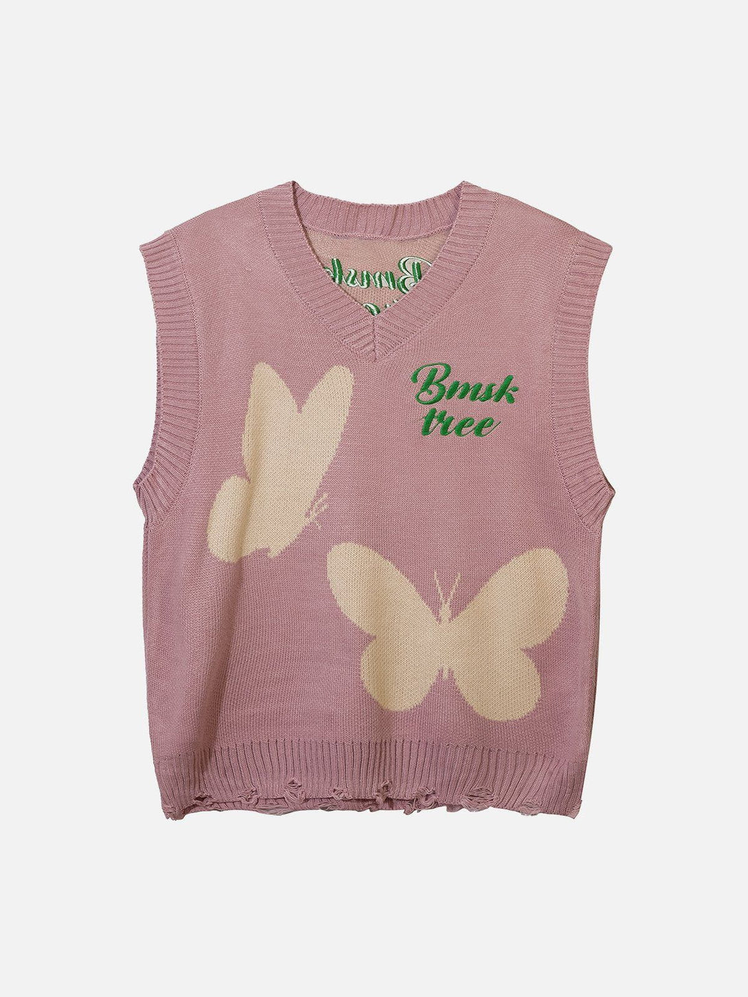 Helmiss - Butterfly Sweater Vest- Streetwear Fashion - helmiss.com